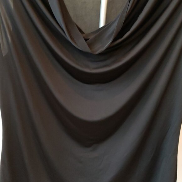 Worthington Black Draped Mock Neck Tank, Size:  XL - Picture 3 of 9